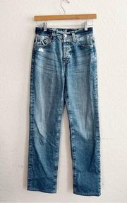 AG Alexxis Straight High Rise Vintage Fit Button Fly Jean