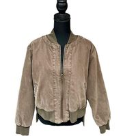 Young, Fabulous & Broke Reversible Quilted Bomber Jacket - Size Large