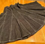 Metro seven black denim skirt, size Women’s 4