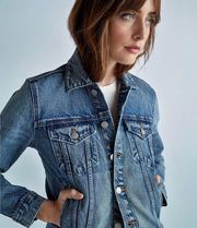 Lucky Brand Tomboy Trucker Blue Jean Babe Denim Jacket