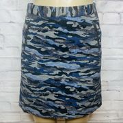 Halogen Camouflage Skirt with pockets