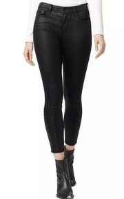 Social Standard Sanctuary Ankle Skinny Black Faux Leather Pants Size Women's 10