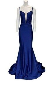 Jessica Angel Evening Gown 904 Light Navy M NWT