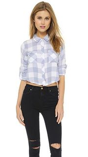 Rian Cropped Button Down Shirt