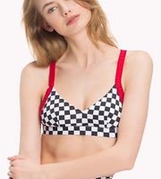 X Gigi Checkered Flag Bralette