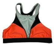 Gianni Bini Color block Colorful Padded Sports Bra Size L Large