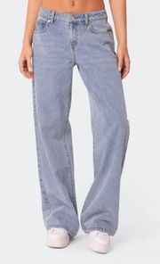 Raelynn Washed Low Rise Jeans