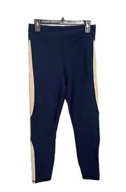 Johnny Was Calmé Leggings High Rise Color Block 7/8 Legging Blue Size Large NWT