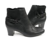 Rain Black Faux Leather Booties