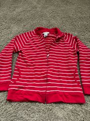 Talbots Red Zip Up