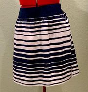 Maurices striped cotton mini skirt size Lg