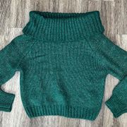 Womens  Green Knit Sweater - L