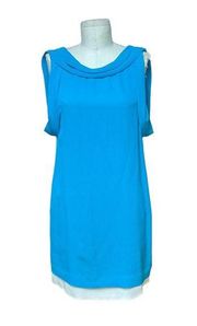 3.1 Phillip Lim Turquoise Blue Sleeveless Silk Mini Dress Size 2