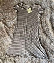 NWT  Striped T-shirt dress