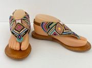 Not Rated Women's Beaded Thong Sandals Size 7