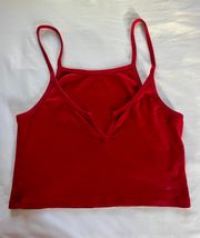 Red Crop Tank Top