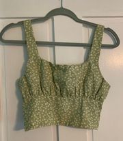 Green Crop Top 