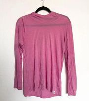 Smartwool Womens Merino Sport 120 Lyocell Light Weight Hood Pullover Small Pink