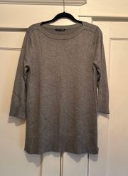 | Grey Comfy Scoop Neck Sweater Top No Size Best Guess Medium