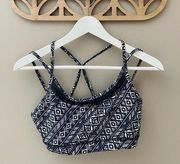 GAIAM Sports Bra Black/White Sz Small