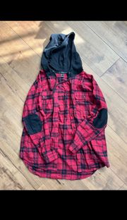 Oversized Hooded Flannel