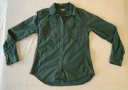 Carhartt Womens Bozeman Shirt Long Sleeve Button Down Green Size Medium 8 | 10