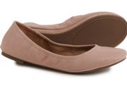 Erin Ballet Flats Leather In New Stone Size 8 1/2