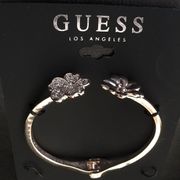 Guess Open Floral Ended Bangle