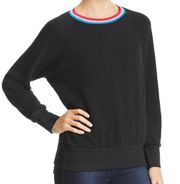 🆕 NWT  | Sonny Contrast Crewneck Pullover Sweatshirt | Black
