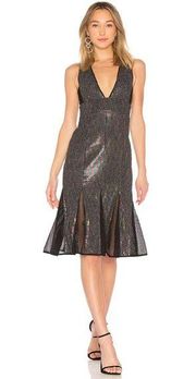 NWT X by NBD  REVOLVE Cheryl Temples Rainbow Bright Sequin Dress