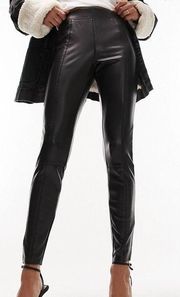 Topshop Faux Leather Pants US 4