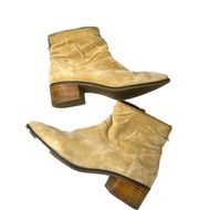 Cole Haan Slouchy Suede Stacked Booties size 9