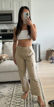 Beige Cargo Pants