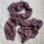 J. Crew Factory paisley patterned soft scarf.