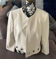 JONES STUDIO SEPERATES NWT Cream Color Blazer Jacket Size Large