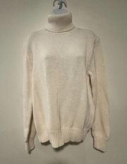 Vintage Polo Ralph Lauren white Italian Yarn Sweater Size M