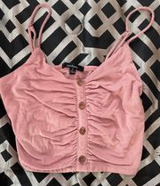 Ambiance Light Pink Crop Top