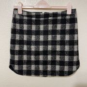 MADEWELL Women's Pencil Mini Plaid Wool Skirt Lined Size 4