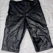 Pretty Little Thing Leather Biker Shorts