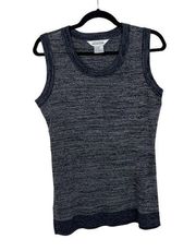 Exclusively Misook Gray Acrylic Tank