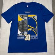 Ultra Game  Golden State Warriors Curry “30” Blue Athletic T-Shirt Size M
