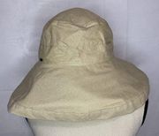 Scala Collezione Beach Hat Inner Drawstring UPF 50+ Khaki