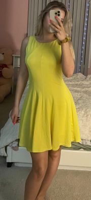 RED Saks Fifth Ave Yellow Dress