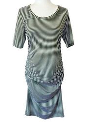 Market & Spruce Women’s Maternity Dress Short Sleeve Stripe Size Medium