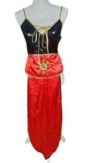 Yandy Ninja Costume XL Samurai Dragon Lady Fancy Dress Red Warrior Halloween