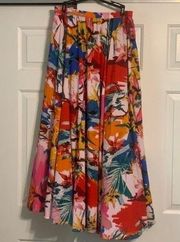 CUPIO Abstract Floral Maxi Skirt