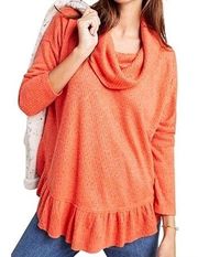 by Anthropologie Addie Ruffled Hacci Pullover