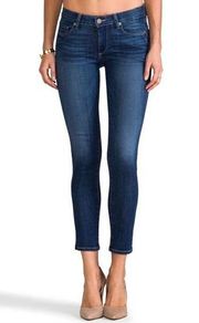 Paige Denim Skyline Ankle Peg Jeans Medium Dark Wash Mid-Rise Size 25