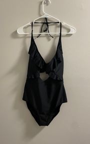 Aerie Black One Piece Bathing Suit NWT