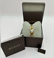 GUCCI Petite White Dial S-Steel Women's Watch  Paper Clip Design